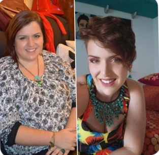 Before and after with Traininpink