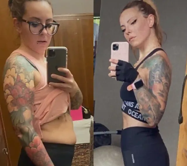 Lilo posing after her Traininpink transformation